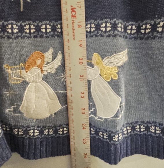 Southern Lady Christmas Angels Sweater Vest - Picture 7 of 9